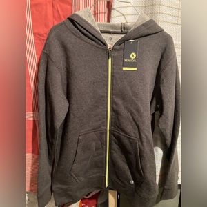 Xersion Zip Up Sweatshirt Husky New With Tags Medium 10 / 12 Hoodie Gray